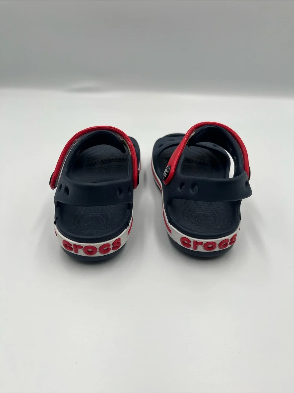 Crocs Kids Crocband Sandals Navy Blue Red Toddler Size C8